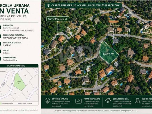 Terreno en Venta en Castellar del Vallès