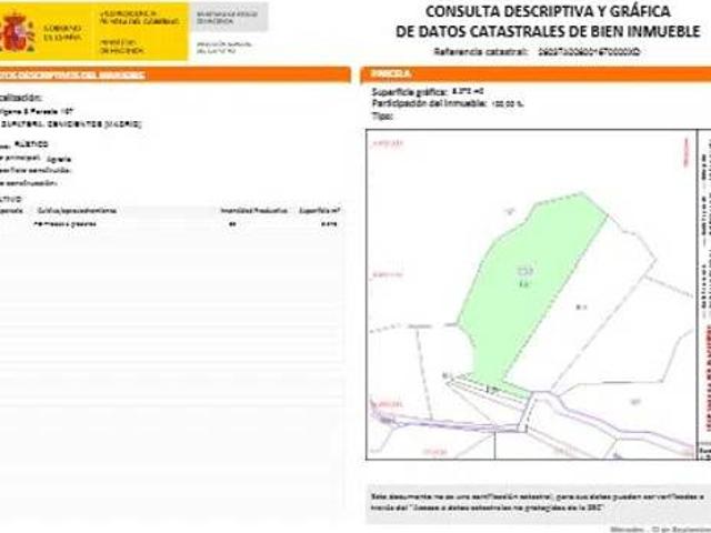 Terreno en Venta en Cenicientos