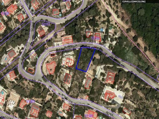 Terreno en venta en Cervelló, de 854 m² por 35.000