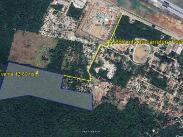 Terreno en venta en Chetumal a 850 mts de la carr Federal