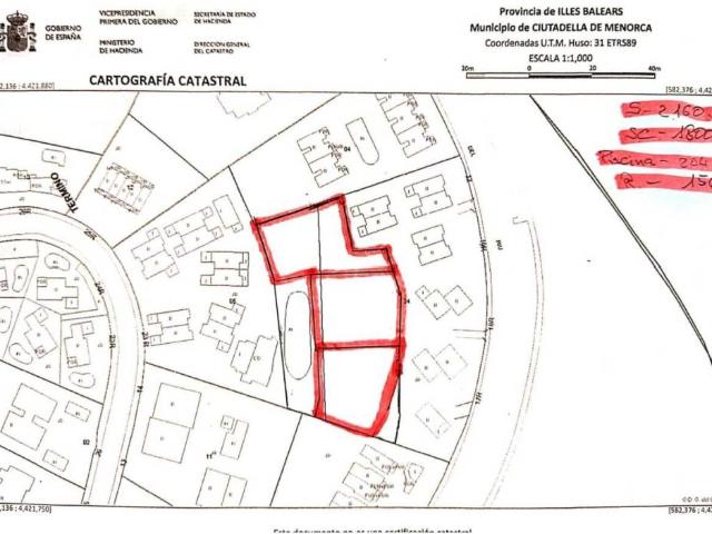 Terreno en Venta en Ciutadella de Menorca
