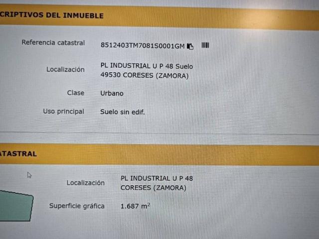 Terreno en Venta en Coreses