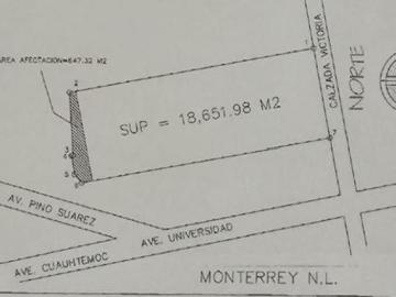 TERRENO EN VENTA EN EL CENTRO DE MONTERREY