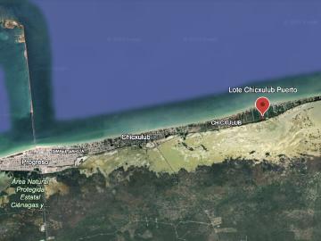 Terreno en venta en el Puerto de Chicxulub Yucatán ideal para uso comercial