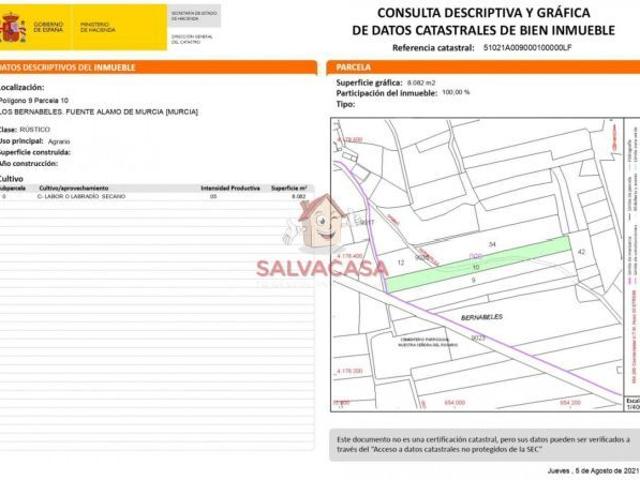 Terreno en venta en Fuente Álamo