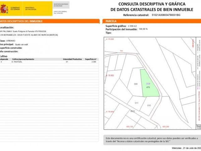 Terreno en venta en Fuente Álamo