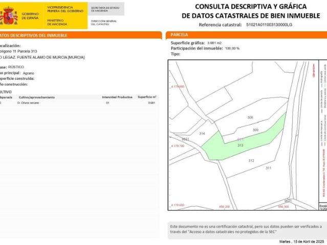 Terreno en venta en Fuente Álamo de Murcia, CUEVAS DE REYLLO FUENTE ALAMO