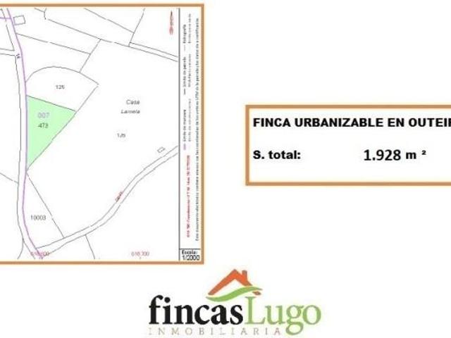 Terreno en venta en Guntín, Outeiro de rei