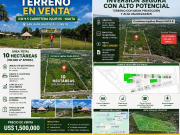 Terreno en venta en Iquitos a $1,500,000