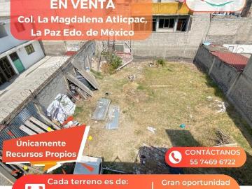 Terreno en venta en La Magdalena Atlicpac, La Paz, Estado De México