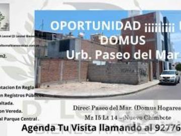 Terreno en Venta en la Urbanización Paseo del Mar Domus