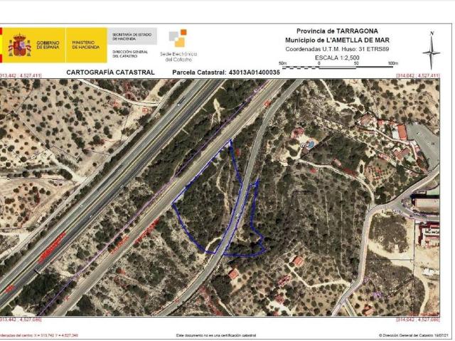 Terreno en Venta en L'Ametlla de Mar
