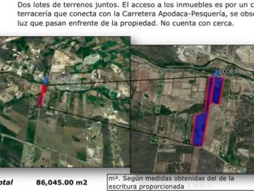 Terreno en Venta en Pesqueria