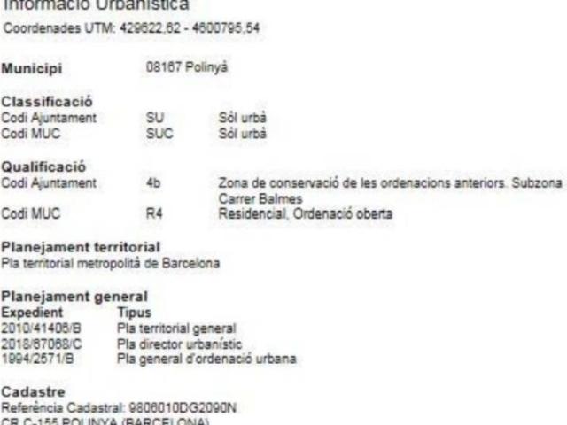 Terreno en Venta en Polinyà
