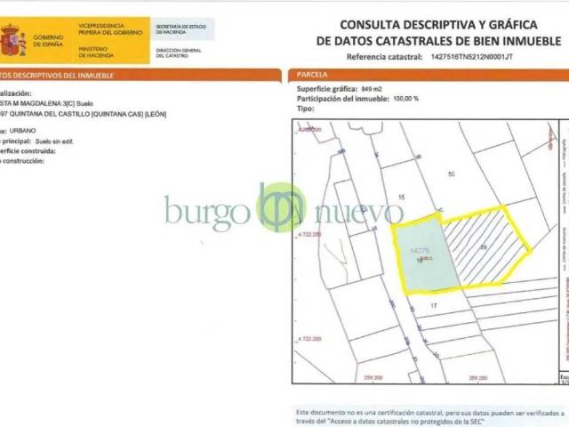 Terreno en Venta en Quintana del Castillo