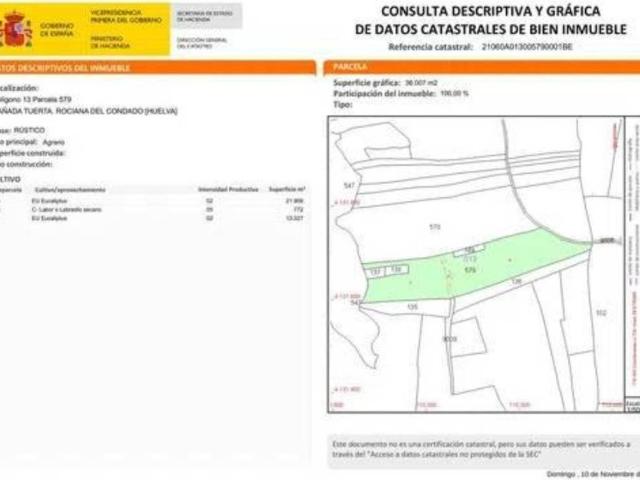 Terreno en Venta en Rociana del Condado