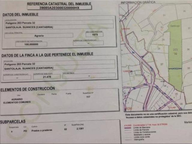 Terreno en Venta en Suances
