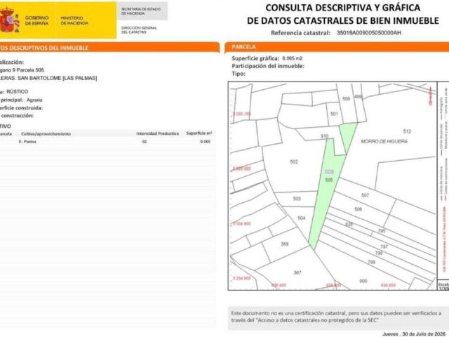 Terreno en Venta en San Bartolomé