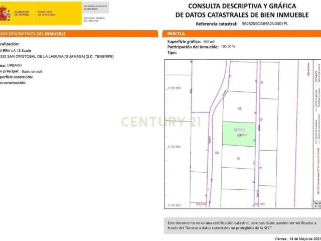 Terreno en Venta en San Cristóbal de La Laguna