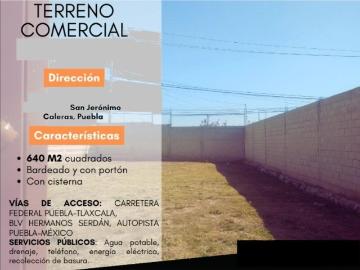 Terreno en venta en San Jeronimo Caleras, Puebla, Puebla