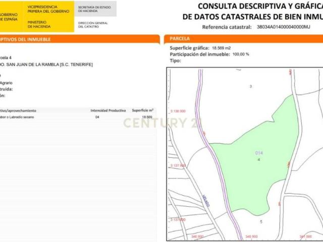 Terreno en Venta en San Juan de La Rambla
