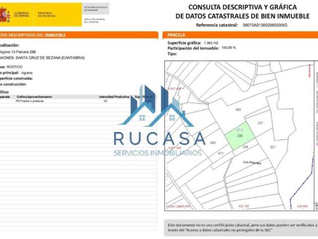 Terreno en Venta en Santa Cruz de Bezana