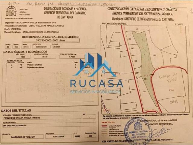 Terreno en Venta en Santiurde de Toranzo
