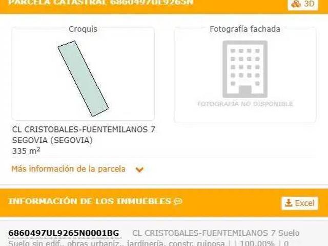 Terreno en Venta en Segovia