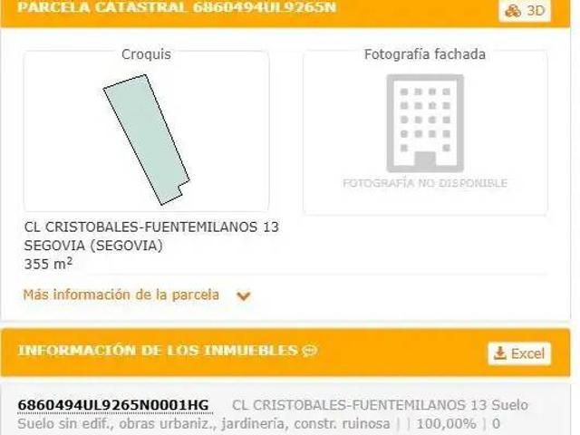 Terreno en Venta en Segovia