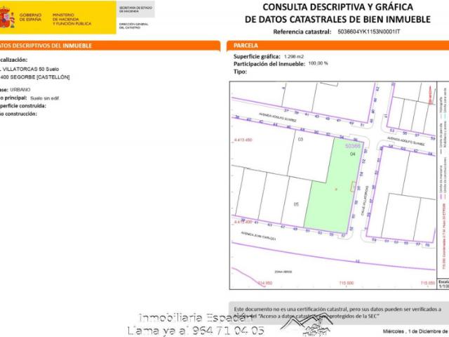 Terreno en venta en Segorbe, Segorbe
