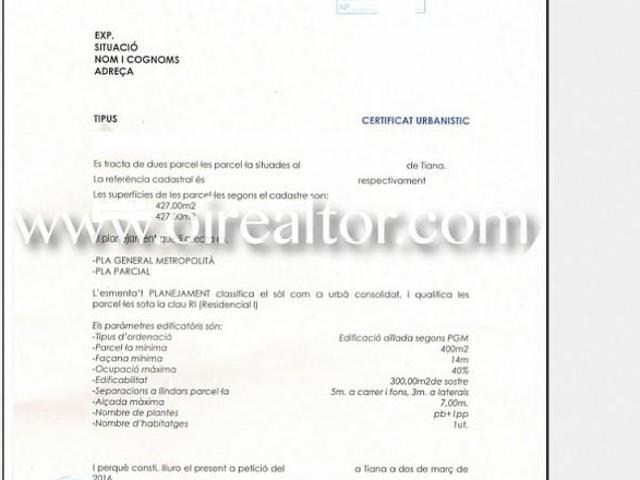 Terreno en venta en Tiana