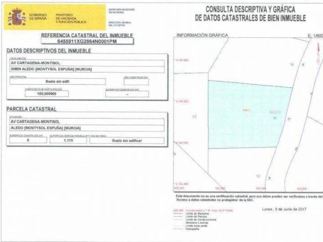 Terreno en Venta en Totana