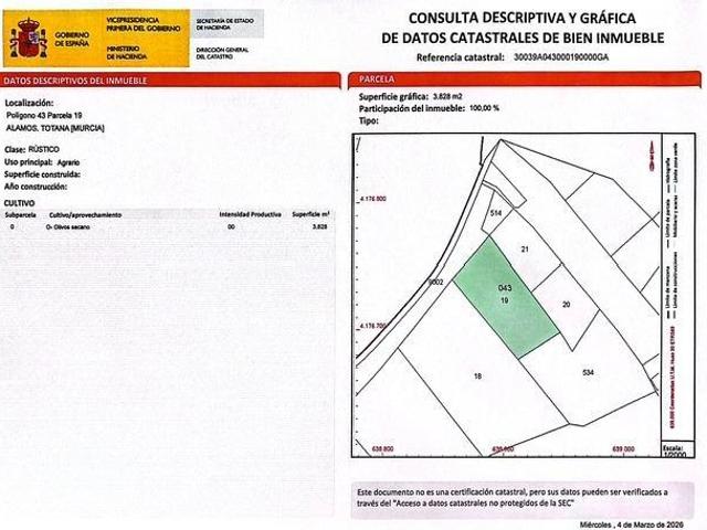 Terreno en venta en Totana, Totana