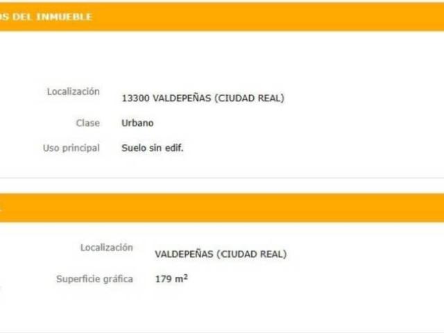 Terreno en Venta en Valdepeñas
