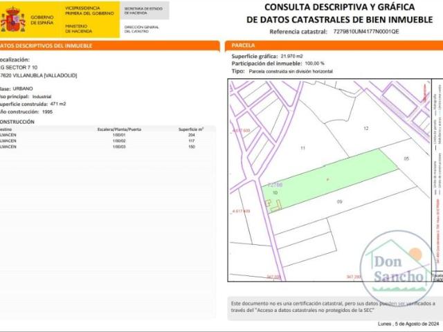 Terreno en venta en Villanubla
