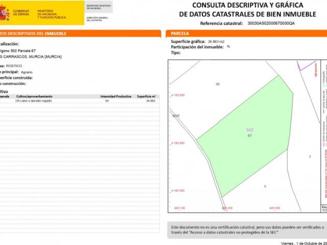 Terreno en venta Fuente Álamo de Murcia