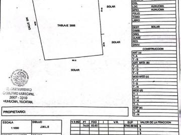 Terreno en Venta Hunucmá de la playa sisal, Yucatan