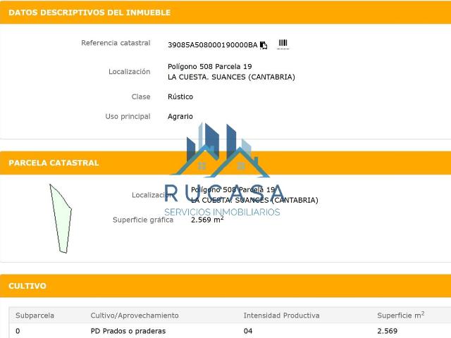 Terreno en venta Suances