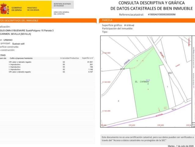 Terreno en venta Sevilla