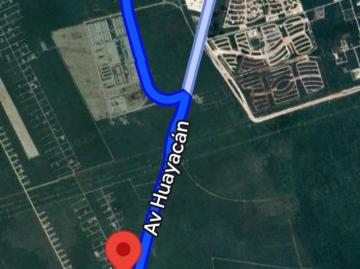 Terreno en Venta sobre Avenida entrando por Avenida Huayacan Cancún, Quintana Roo