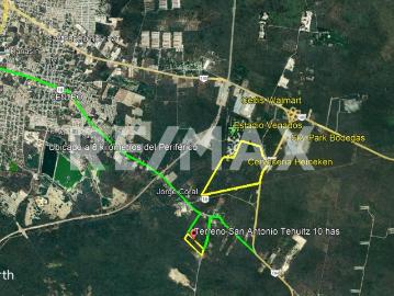 Terreno en venta $300 por m2 de 9.2ha Kanasin, Yucatán