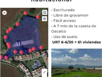 Terreno escriturado ideal para desarrollo residencial habitacional en Yautepec, Morelos