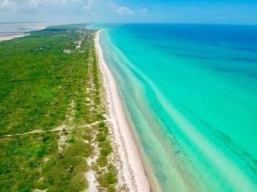 Terreno Frente al Mar en las Playas de El Cuyo, Cerca de HolBox