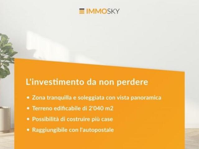Terreno in zona residenziale soleggiata dal grande potenziale