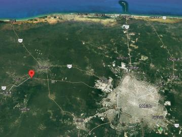 Terreno Industrial en Venta a pie de la carretera de Mérida a Sisal y Celestún