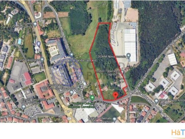 Terreno para construção, com 29.895m2, no centro dos Carvalhos | 26083777968