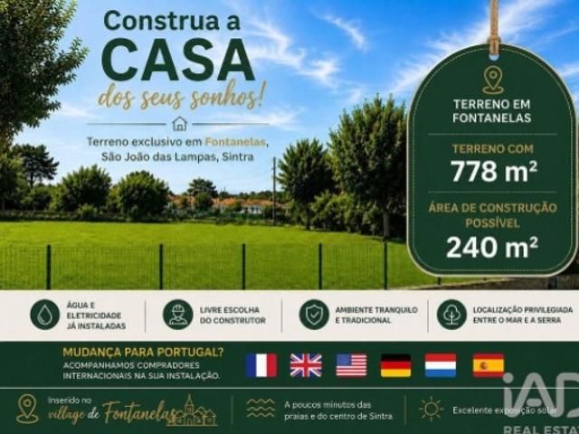 Terreno para construção em São João das Lampas e Terrugem