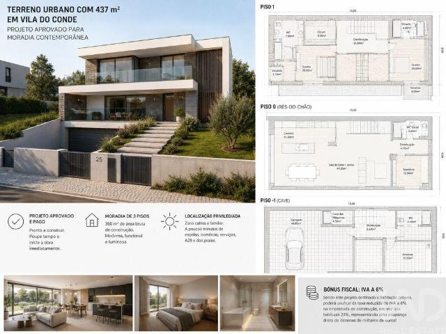 Terreno para construção em Vila do Conde