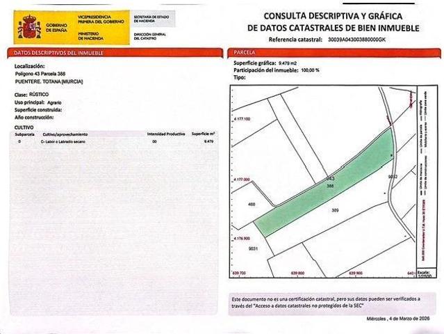 Terreno Rural en Totana: Oportunidad Única junto a la Autovía