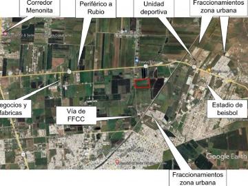 Proyecto para Parque Agroindustrial de 20 ha cerca del Libramiento Gómez Morín en Cuauhtémoc, Chih